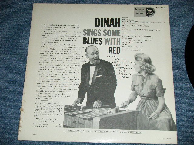 画像: DINAH SHORE with the RED NORVO Quintet - DINAH SINGS SOME BLUES WITH RED ( Ex++/Ex+++) / 1960 US AMERICA ORIGINAL "CAPITOL Logo on LEFT Label" STEREO Used LP 