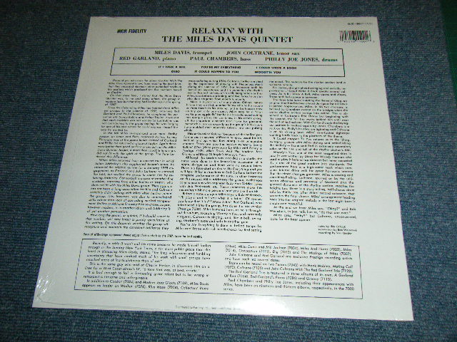 画像: THE  MILES DAVIS QUINTET    - RELAXIN' WITH  ( SEALED ) /  US AMERICA  Reissue RE-PRESS "Brand New Sealed" 