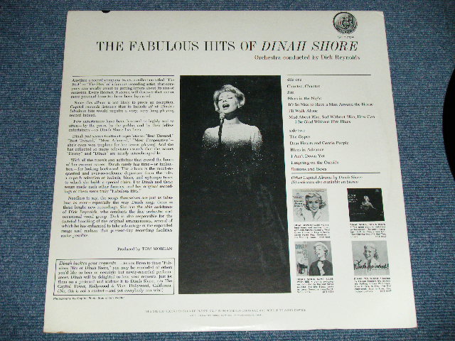 画像: DINAH SHORE  - THE FABULOUS HITS OF  ( Ex+++/Ex+++) / Late 1960's US AMERICA ORIGINAL "BLACK with STARLINE Label" STEREO Used LP 