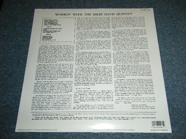 画像: THE MILES DAVIS QUINTET - WORKIN' / US AMERICA  Reissue RE-PRESS "Brand New Sealed"  LP