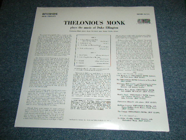 画像: THELONIOUS MONK - PLAYS DUKE ELLINGTON  ( SEALED ) / 1982 US AMERICA Reissue RE-PRESS "Brand New Sealed"