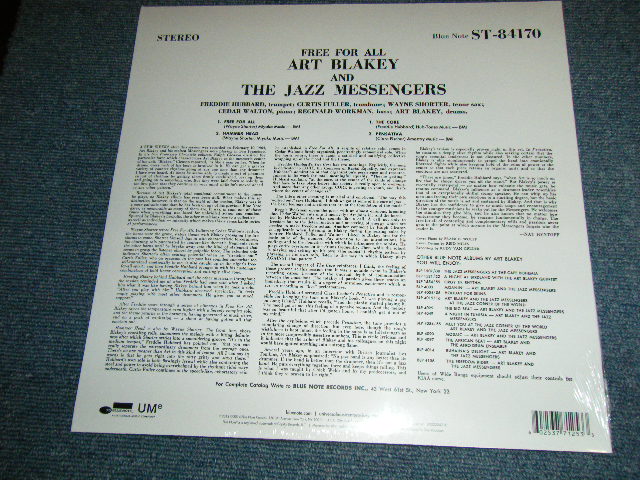 画像: ART BLAKEY & The JAZZ MESSENGERS - FREE FORALL ( SEALED)  / 2014  US AMERICA REISSUE "BRAND NEW SEALED"  LP 