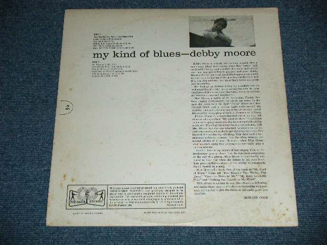 画像: DEBBY MOORE - MY KIND OF BLUES  ( Ex+,Ex/Ex++ )  / 1959 US AMERICA  ORIGINAL STEREO Used LP