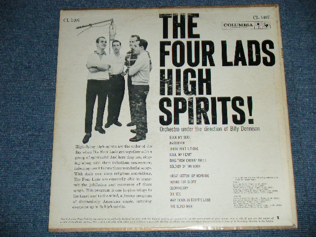 画像: THE FOUR LADS -  HIGH SPIRITS! ( Ex+/Ex++ )  / 1959  US AMERICA ORIGINAL "6 EYES Label"  MONO Used LP