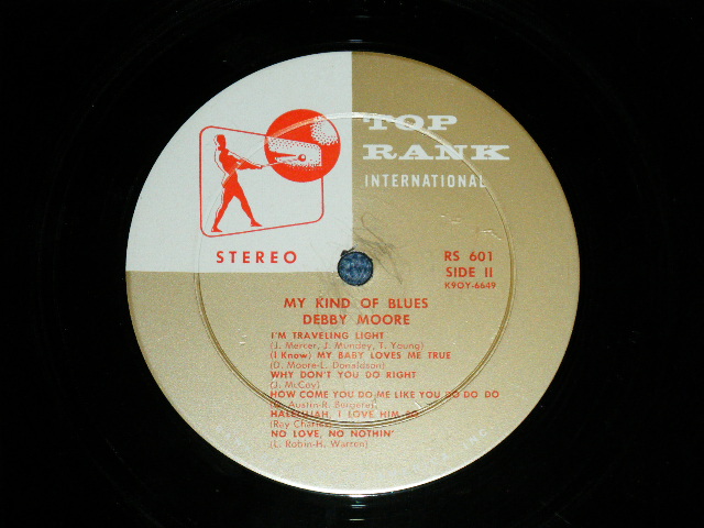 画像: DEBBY MOORE - MY KIND OF BLUES  ( Ex+,Ex/Ex++ )  / 1959 US AMERICA  ORIGINAL STEREO Used LP