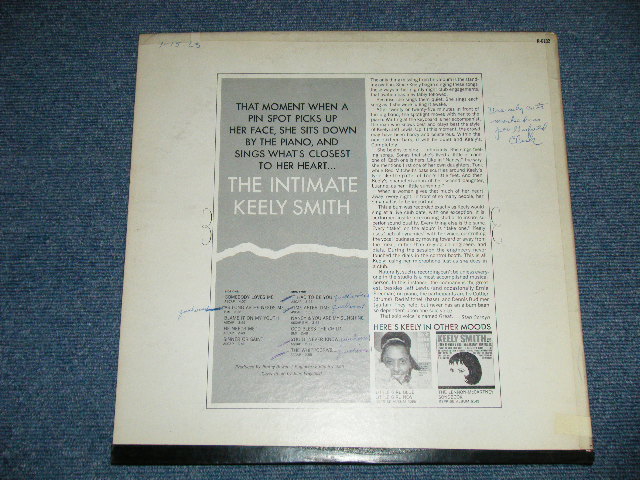 画像: KEELY SMITH -  THE INTIMATE ( Ex++/Ex++ )  / 1964 US AMERICA ORIGINAL "WHITE LABEL PROMO" Mono  Used LP 