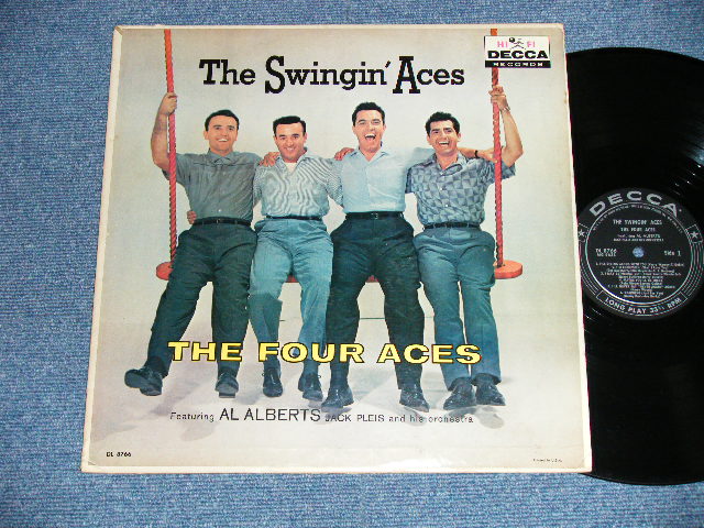 画像1: THE FOUR ACES - The SWINGIN' ACES ( Ex++/Ex++ Looks:Ex+++ )  / 1958  US AMERICA ORIGINAL 1st Press "All BLACK with SILVER PREINT Label"  MONO Used LP