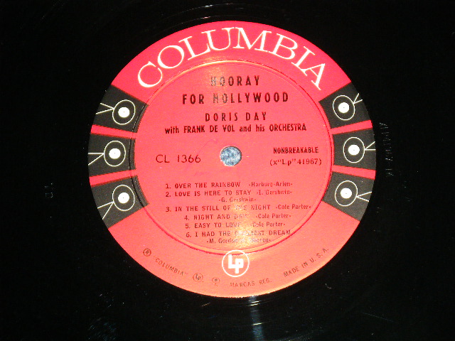 画像: DORIS DAY - HOORAY FOR HOLLYWOOD VOL.1  ( Ex+/Ex+++ ) / 1959 US ORIGINAL 6 EYES Label Mono Used LP