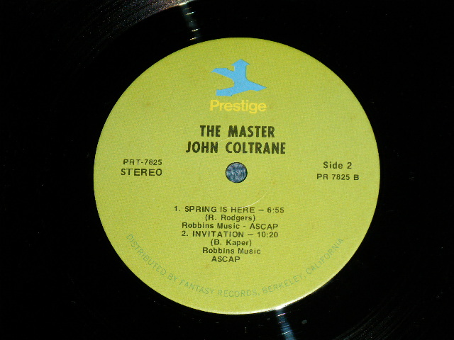 画像: JOHN COLTRANE  - THE MASTER ( Ex+++/MINT-)  / 1970  US AMERICA REISSUE "LIME GREEN  Label" Used LP 