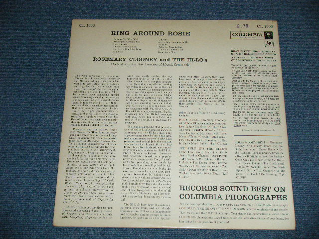 画像: ROSEMARY CLOONEY & The HI-LO'S - RING AROUND ROSIE ( Ex++/Ex+++ )   / 1957 US AMERICA ORIGINAL "6 EYES Label"  MONO Used  LP 