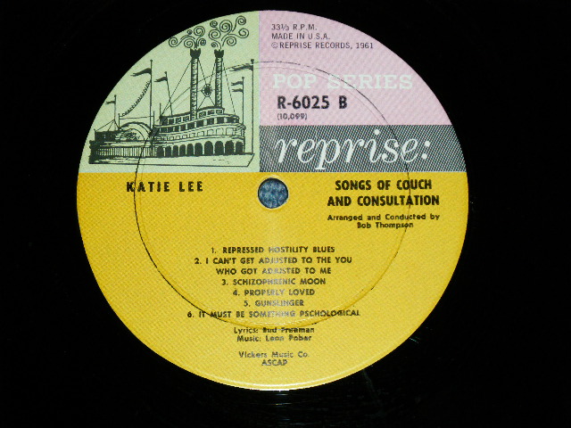 画像: KATE LEE - SUNG OF COUCH and CONSALTATION  ( Ex+/Ex+++ )  / 1962 US AMERICA ORIGINAL Mono  Used LP 