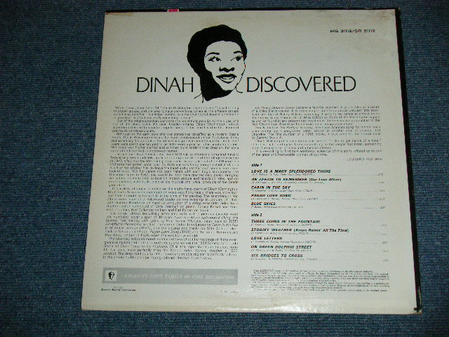 画像: DINAH WASHINGTON - DINAH DISCOVERED ( Ex/Ex+++) / 1967 US AMERICA ORIGINAL STEREO Used LP