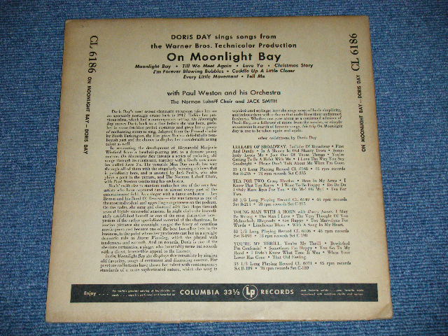 画像: DORIS DAY  - ON MOONLIGHT BAY ( Ex/Ex-)  /1951 US AMERICA ORIGINAL Used 10"LP  