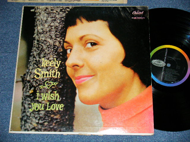 画像1: KEELY SMITH - I WISH YOU LOVE ( Ex/Ex+++ )  / 1959 US AMERICA ORIGINAL"BLACK with RAINBOW CAPITOL logo on LEST SIDE Label"  MONO Used LP