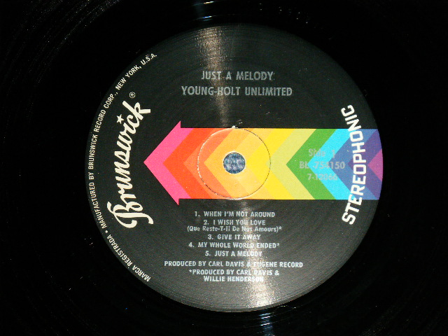 画像: THE YOUNG-HOLT UNLIMITED - JUST A MELODY ( Ex+++/Ex+++,Ex+ )  / 1969 US AMERICA ORIGINAL Used  LP 