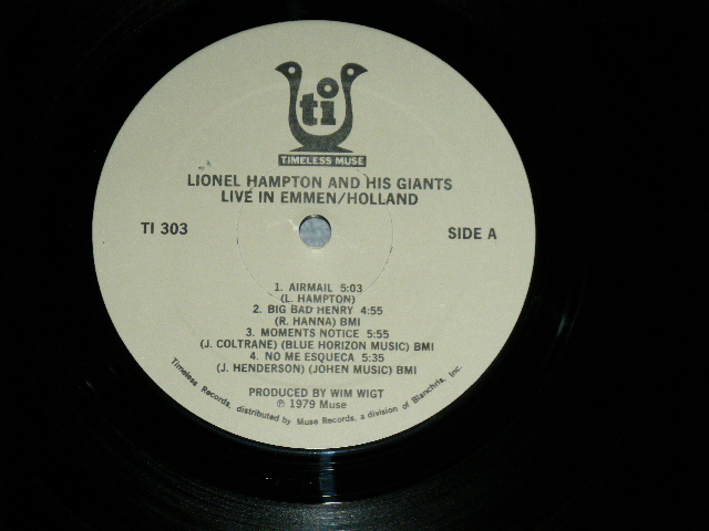 画像: LIONEL HAMPTON & his GIANTS - LIVE IN EMMEN / HOLLAND ( Ex,Ex+/Ex+++)  / 1979 US AMERICA ORIGINALUsed  LP  