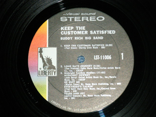 画像: BUDDY RICH BIG BAND - KEEP THE CUSTOMER SATISFIED   ( Ex/Ex+++)  ) /  1970 US AMERICA ORIGINAL "PROMO"  Used LP 