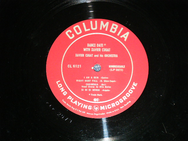 画像: XAVIER CUGAT - YOUR DANCE DATE WITH XAVIER CUGAT (Ex/Ex ) / 1953 US AMERICA ORIGINAL "MAROON Label"  MONO Used 10" LP 