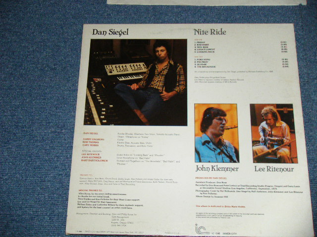 画像: DAN SIEGEL (Guest:JOHN KLEMMER,LEE RITENOUR) - NITH RIDE  (Ex++/MINT-)  / 1980 US AMERICA  ORIGINAL  Used  LP