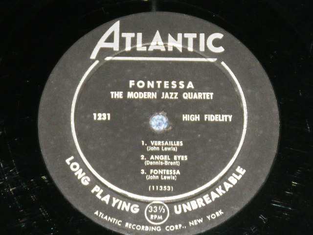 画像: MJQ MODERN JAZZ QUARTET-  FONTESSA ( Ex-/VG++ Looks:VG+ ) / 1956 US AMERICA 1st Press "BLACK Label" MONO  Used LP 