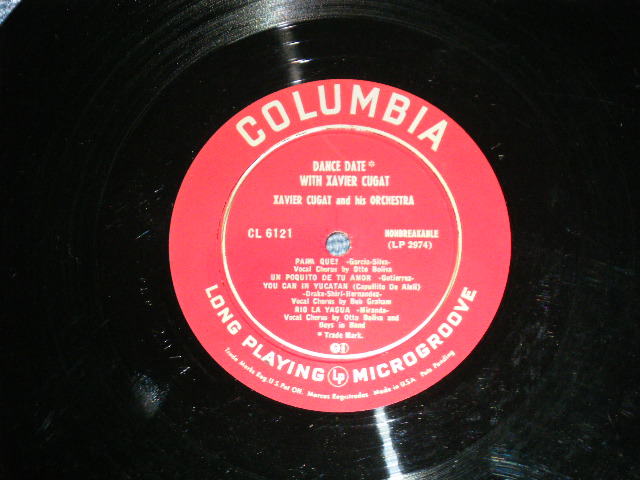 画像: XAVIER CUGAT - YOUR DANCE DATE WITH XAVIER CUGAT (Ex/Ex ) / 1953 US AMERICA ORIGINAL "MAROON Label"  MONO Used 10" LP 