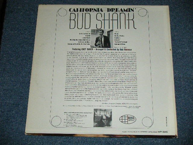 画像: BUD SHANK - CALIFORNIA DREAMIN' ( Ex++/Ex++ Looks:Ex++)  / 1966  US AMERICA ORIGINAL MONO  Used LP  