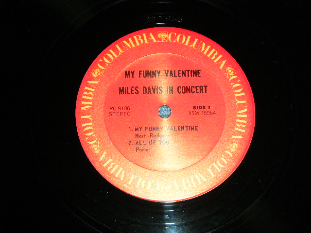 画像: MILES DAVIS  - MY FUNNY VALENTINE : IN CONCERT  ( Ex+++/MINT- )   / 1980's? US AMERICA REISSUE STEREO Used LP 