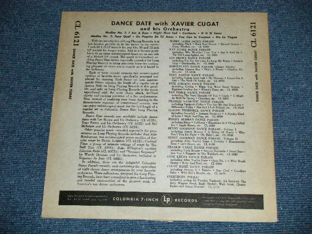 画像: XAVIER CUGAT - YOUR DANCE DATE WITH XAVIER CUGAT (Ex/Ex ) / 1953 US AMERICA ORIGINAL "MAROON Label"  MONO Used 10" LP 