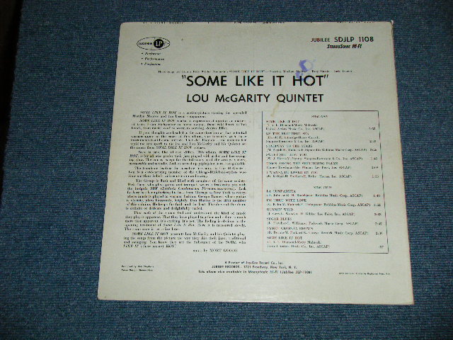 画像: LOU McGARITY Quartet - MUSIC FROM "SOME LIKE IT HOT" ( Ex++/Ex+++ )  / 1959 US AMERICA ORIGINAL STEREO Used  LP 
