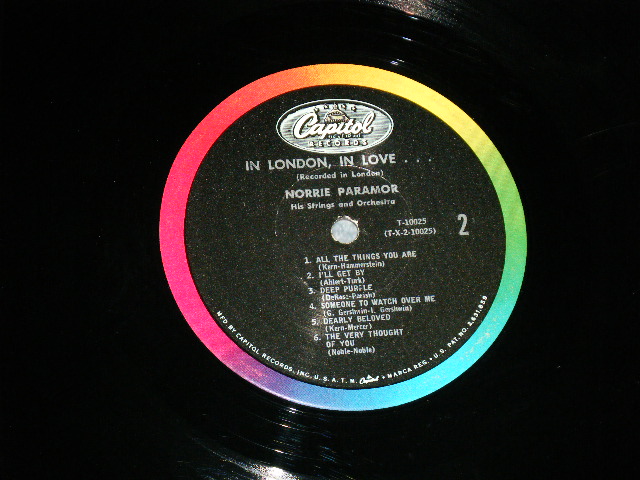 画像: NORRIE PARAMOR - IN LONDON IN LOVE ( Ex+/Ex+ Looks:Ex)  / 1960's US AMERICA 3rd Press  'BLACK with RAINBOW Band CAPITOL logo on TOP Label' MONO Used LP  