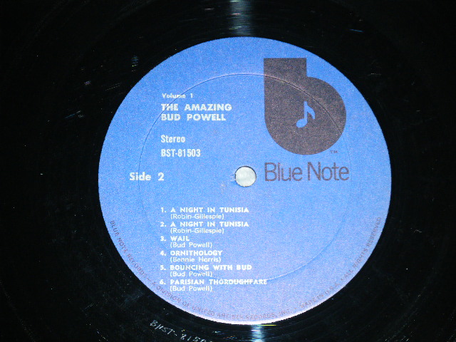 画像: BUD POWELL - THE AMAZING BUD POWELL VOLUME 1  ( Ex+++/MINT-)  / Early 1970's  US AMERICA REISSUE "DARK BLUE Label" Used LP 