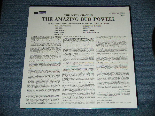 画像: BUD POWELL - THE AMAZING BUD POWELL  : THE SCENE CHANGES ( Ex+++/MINT-)  / Early 1970's  US AMERICA REISSUE "DARK BLUE Label" Used LP 