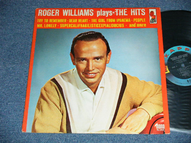 画像1: ROGER WILLIAMS - PLAYS THE HITS  ( Ex/Ex++) / 1965 US AMERICA ORIGINAL 1st Press "BLACK with BLUE RING Label" MONO Used LP 