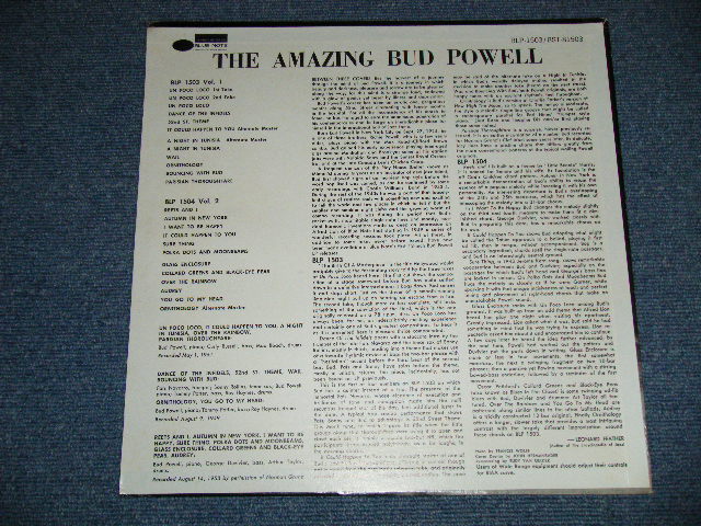 画像: BUD POWELL - THE AMAZING BUD POWELL VOLUME 1  ( Ex+++/MINT-)  / Early 1970's  US AMERICA REISSUE "DARK BLUE Label" Used LP 