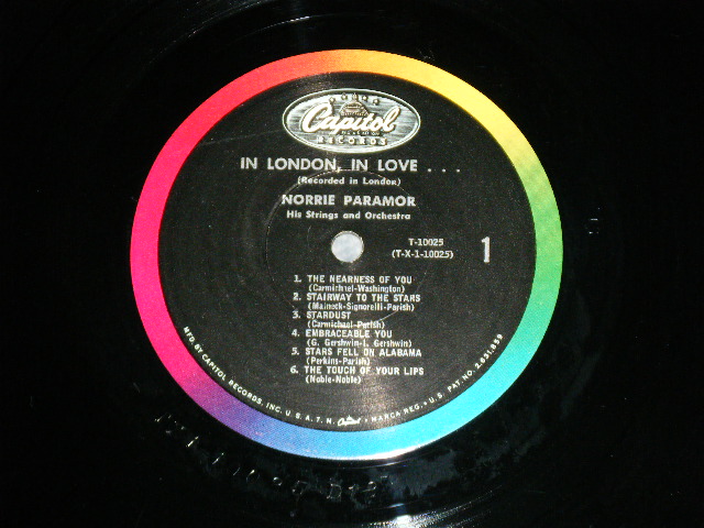 画像: NORRIE PARAMOR - IN LONDON IN LOVE ( Ex+/Ex+ Looks:Ex)  / 1960's US AMERICA 3rd Press  'BLACK with RAINBOW Band CAPITOL logo on TOP Label' MONO Used LP  