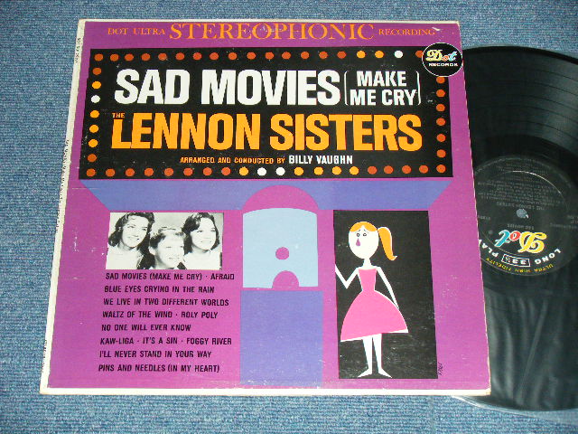 画像1:  THE LENNON SISTERS with BILLY VAUGHN - SAD MOVIES ( Ex+/Ex+ ) / 1961  US AMERICA ORIGINAL STEREO Used LP
