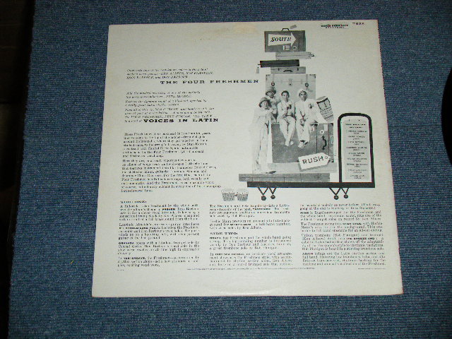 画像: THE FOUR FRESHMEN - VOICES IN LATIN (Ex++/Ex+++)  / 1958 US AMERICA ORIGINAL 1st Press " TURQUOISE  Label" MONO  Used LP 