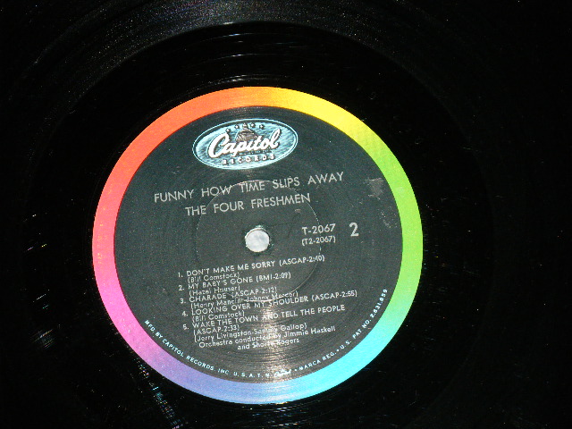 画像: THE FOUR FRESHMEN -  FUNNY HOW TIME SLIPS AWAY ( Ex++/Ex Looks*VG+++,Ex++  / 1964 US AMERICA ORIGINAL "BLACK with RAINBOW 'CAPITOL' Logo on TOP Label"  MONO Used  LP  