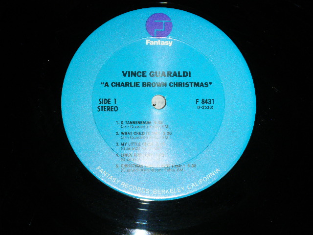 画像: VINCE GUARALDI TRIO - A CHARLIE BROWN CHRISTMAS ( Ex+/Ex+++ Looks:Ex+)  / Late 1970's  US AMERICA REISSUE "NO BARCORD" Used   LP 