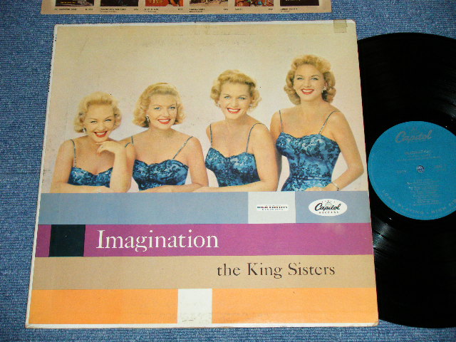 画像1:  THE KING SISTERS - IMAGINATION  ( Ex/Ex+++)  / 1960  US AMERICA "1st Press TURQOUISE Label" MONO  Used  LP