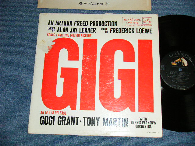 画像1: ost  GOGI GRANT / TONY MARTIN with DENNIS FARNON'S ORCHESTRA  - SONGS FROM THE MOTION PICTURE "GIGI"  ( VG++/Ex+++ )  / 1958 US AMERICA ORIGINAL MONO Used  LP