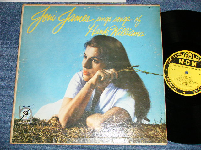 画像1: JONI JAMES - SINGS SONGS OF HANK WILLIAMS( Ex/Ex- ) / 1959 US AMERICA ORIGINAL YELLOW Label  MONO LP