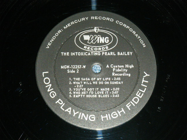画像: PEARL BAILEY - THE INTOXICATING PEARL BAILEY ( MINT-/Ex+++)  / MID 1960's US AMERICA REISSUE of MG-20277 MONO Used LP
