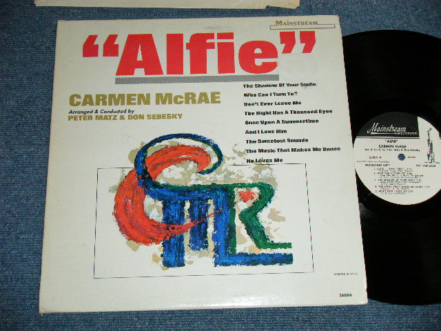 画像1: CARMEN McRAE -  ALFIE ( Ex++/Ex+++ )  /  1966 US AMERICA ORIGINAL "WHITE LABEL PROMO" MONO Used LP 