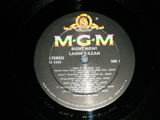 画像: LAINIE KAZAN - RIGHT NOW! ( Ex++/Ex+++ Looks:Ex++) / 1966 US ORIGINAL STEREO Used LP 