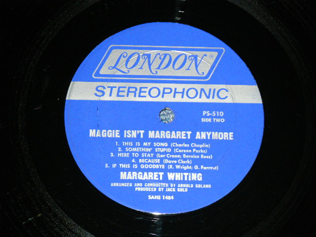 画像: MARGARET WHITING - POP COUNTRY( Ex++/MINT-) / 1967 US AMERICA ORIGINAL  1st Press "BLUE UNBOXED LONODON Label" STEREO Used LP 