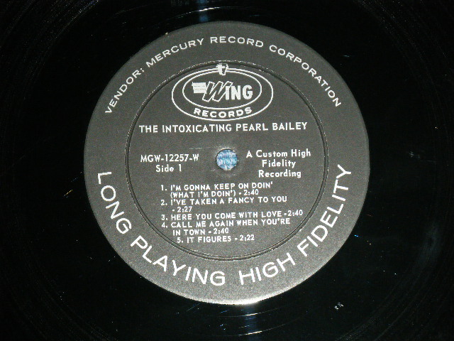 画像: PEARL BAILEY - THE INTOXICATING PEARL BAILEY ( MINT-/Ex+++)  / MID 1960's US AMERICA REISSUE of MG-20277 MONO Used LP