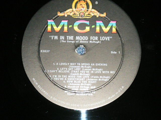 画像: JONI JAMES ( 100 STRINGS & JONI ) - I'M IN THE MOOD FOR LOVE ( Ex,Ex++/Ex++ ) / 1959 US ORIGINAL BLACK Label  MONO Used  LP