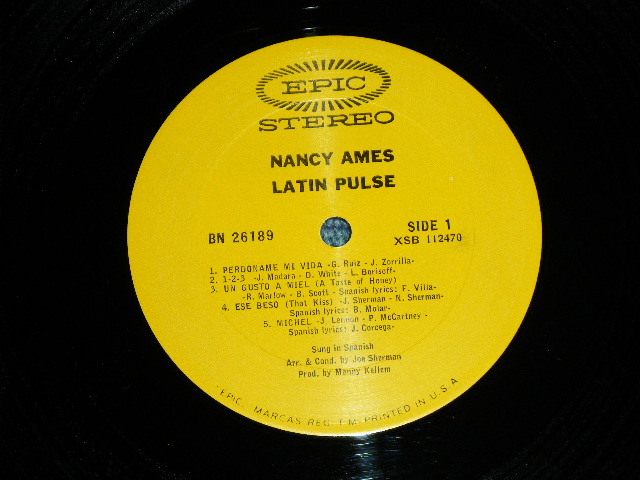 画像: NANCY AMES With LAURINDO ALMEIDA -  LATIN PLUSE ( Ex+++/Ex+++) / 1966 US ORIGINAL STEREO Used LP