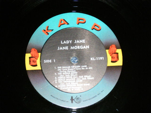 画像: JANE MORGAN - LADY JANE  ( Ex+/MINT-) / 1960  US AMERICA ORIGINAL  MONO  Used LP 